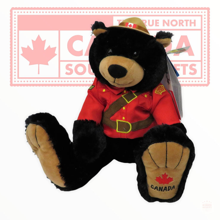 Plush Doll-RCMP BIGFOOT Black Bear - The stuffed animal 14" RCMP Bigfoot Black Bear is soft and cuddly