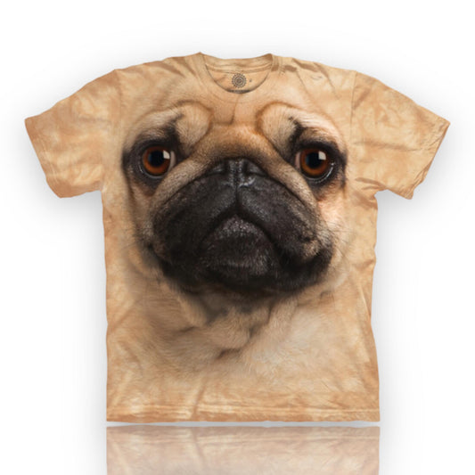 T-shirt classique en coton avec visage de carlin - T-shirt The Mountain