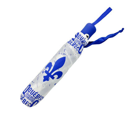 Québec Fleur De Lys Parapluie | Quebec Umbrella White Blue