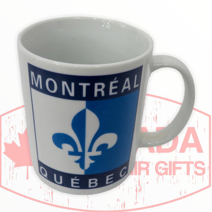 Quebec Fleur de Lys Mug - Montreal Ceramic Coffee Cup