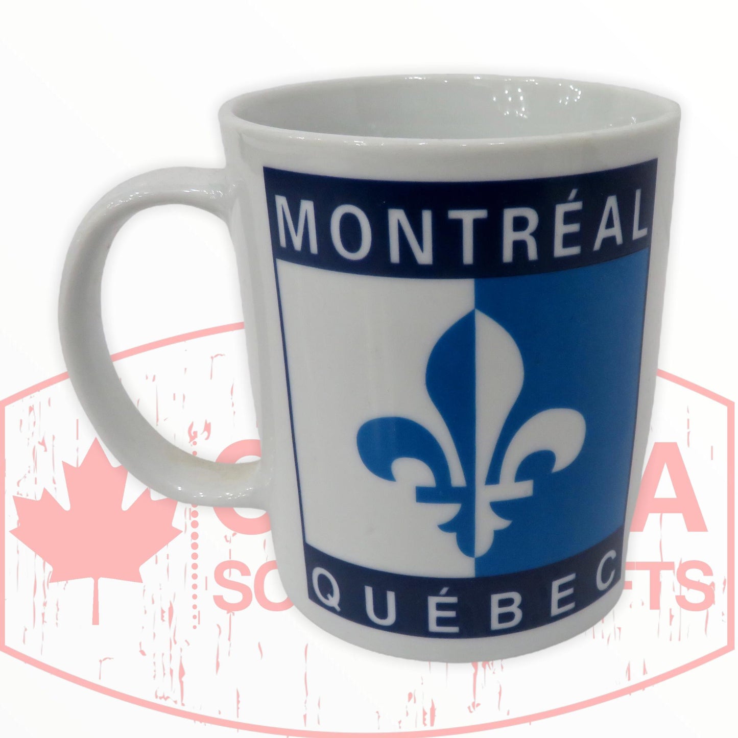 Quebec Fleur de Lys Mug - Montreal Ceramic Coffee Cup