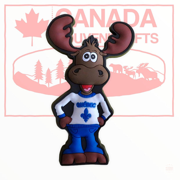 Quebec Moose Fridge Magnet