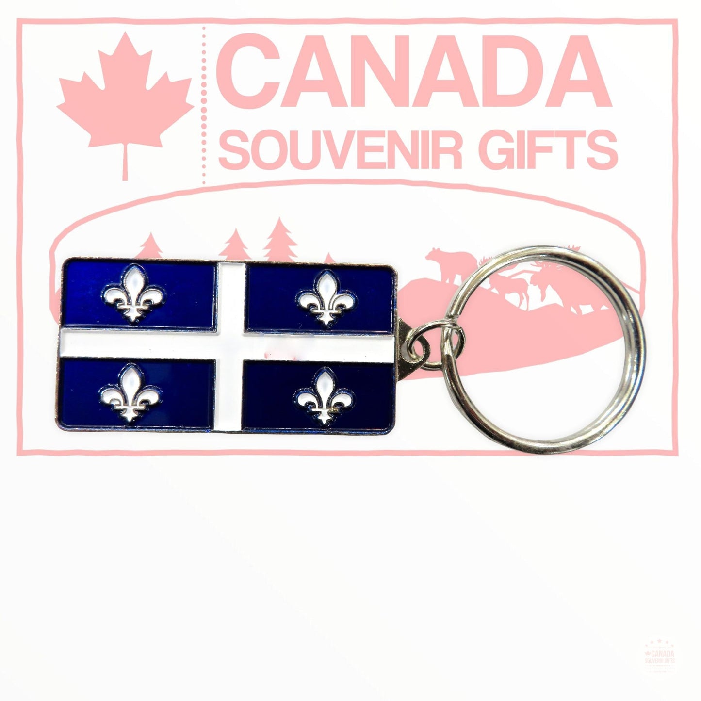 Quebec license Plate Souvenir Keychain Je Me Souviens