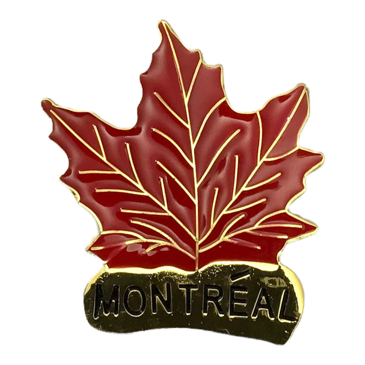 Red Maple Leaf Montreal Fridge Magnet