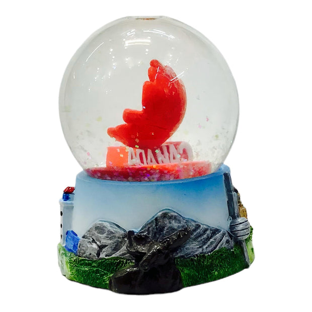 Red Maple Leaf Snow Globe 65mm 