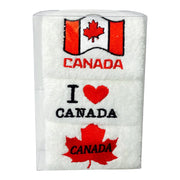 S/3 Canada Hand Towels Embroidery Souvenir Gift Pack