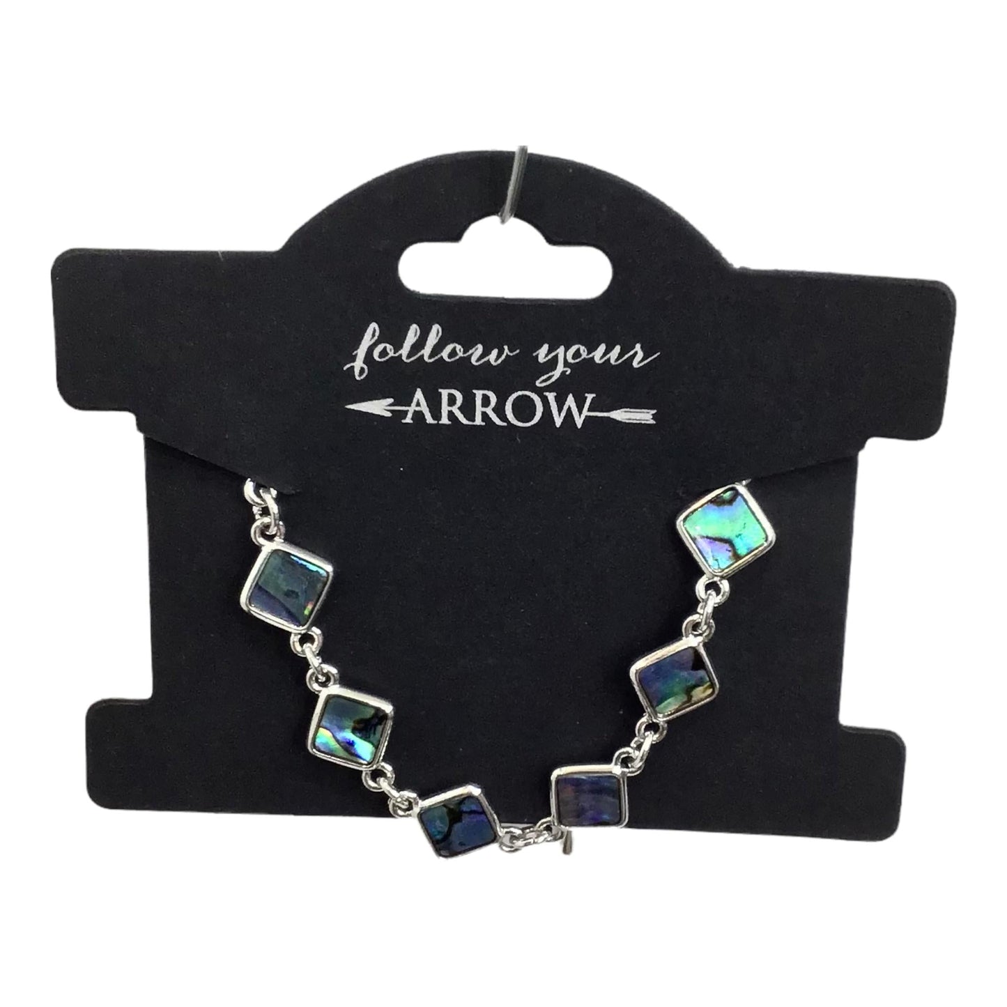 Square Fancy Bracelet Abalone - Canadian Souvenir Gift