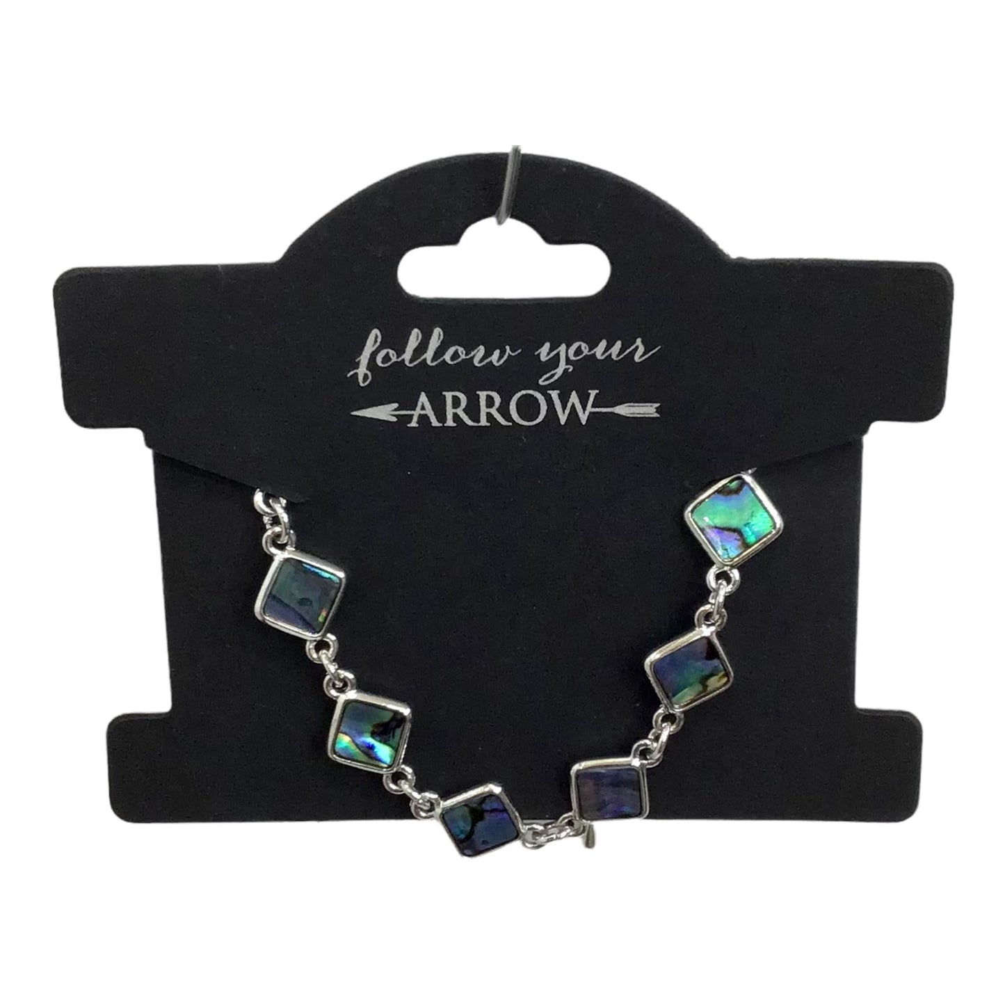 Square Fancy Bracelet Abalone - Canadian Souvenir Gift