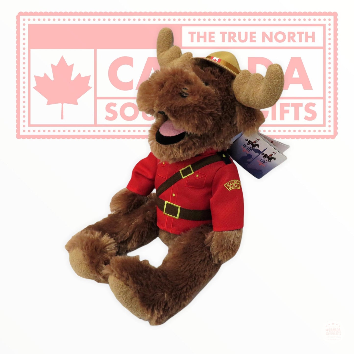 The Stuffed Animal House RCMP Canada Mounted Police Moose Plush Stuffed Toy