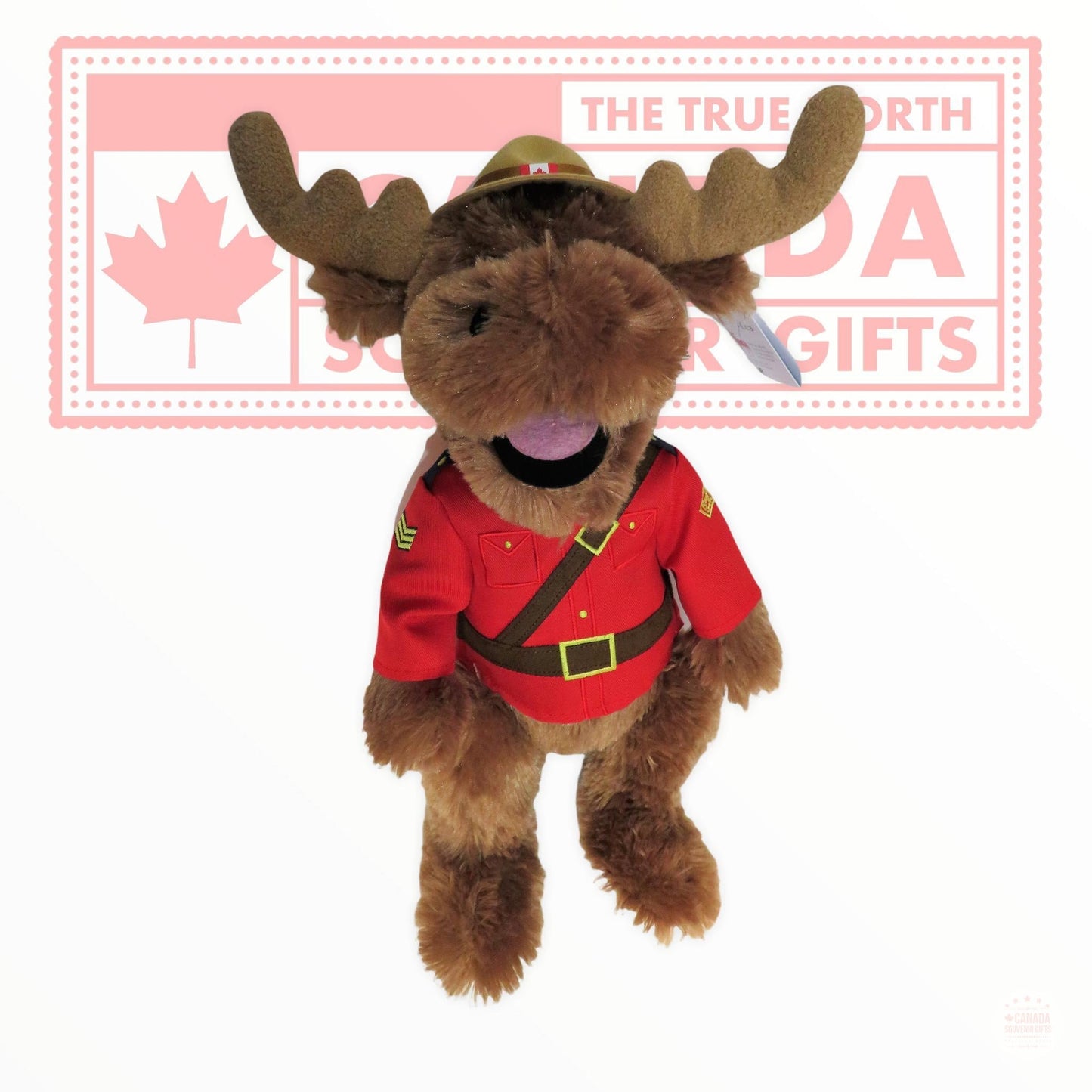 The Stuffed Animal House RCMP Canada Mounted Police Moose Plush Stuffed Toy