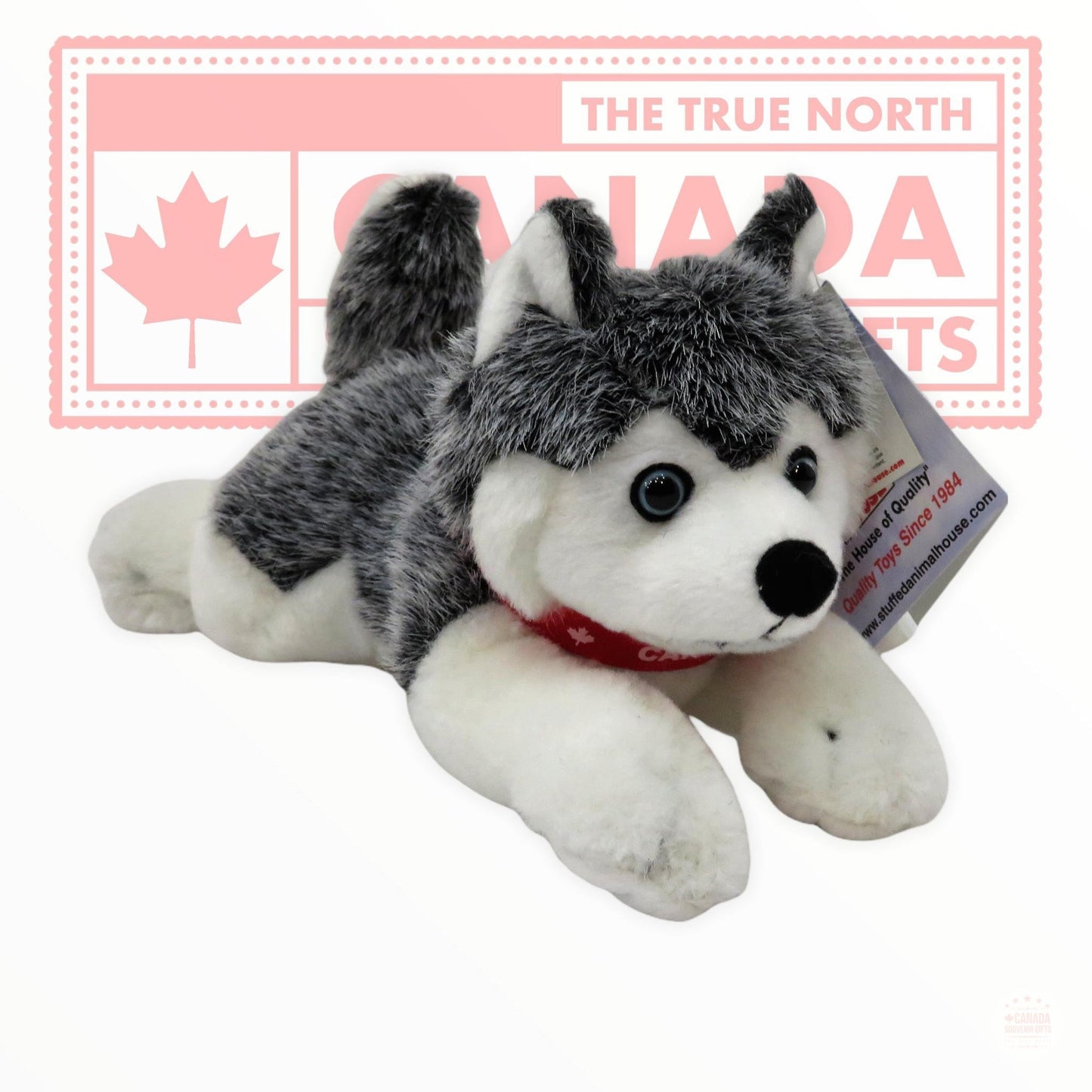 The Stuffed Animal Northern Wildlife Gifts Plush Husky Dog Soft Canada Souvenir 7" Stuffed Toy