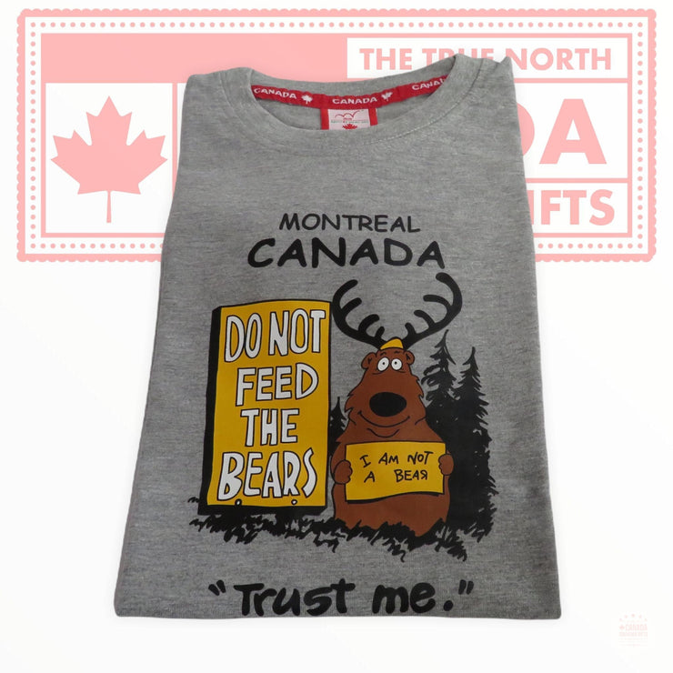 Vintage Montreal Canada t-shirt Do not feed the bears! I am not a bear “TRUST ME” 