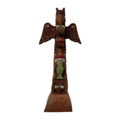 Totems Pole 12” First Nation Art Hand Painted