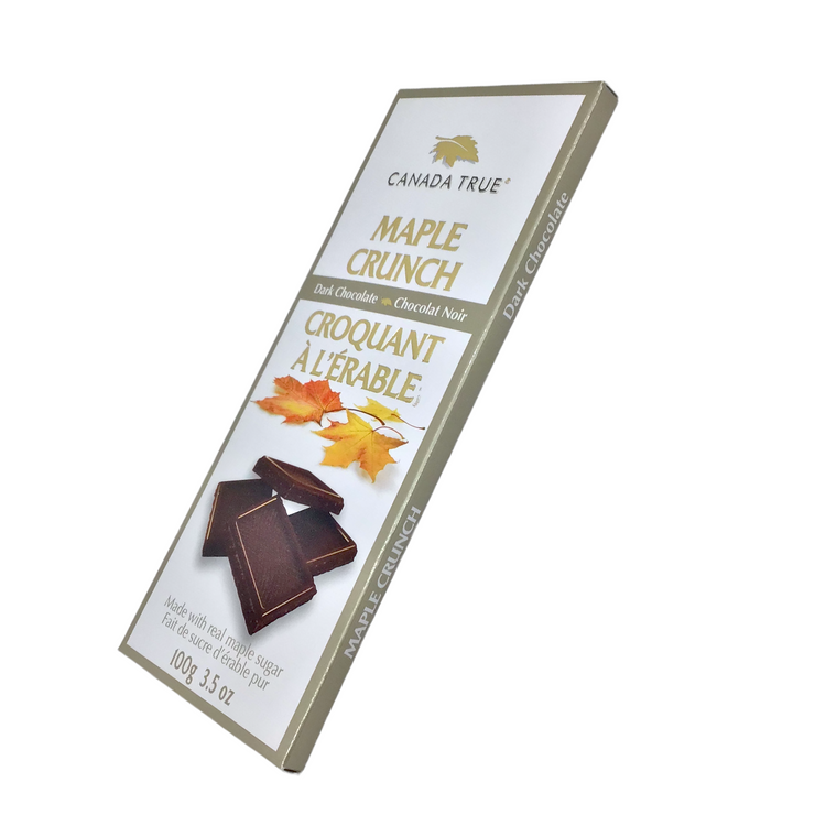 Canada True Maple Crunch Dark Chocolate Bar 100g