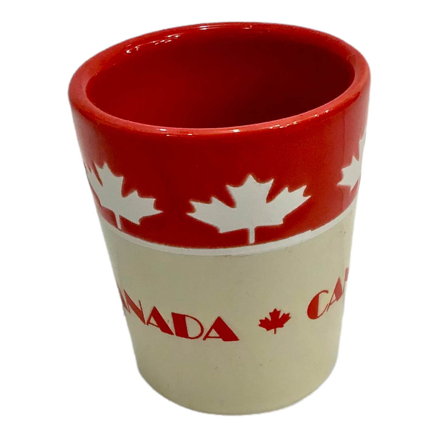 Canada Red & Cream🍁 Whiskey Liquors Shooter Glass