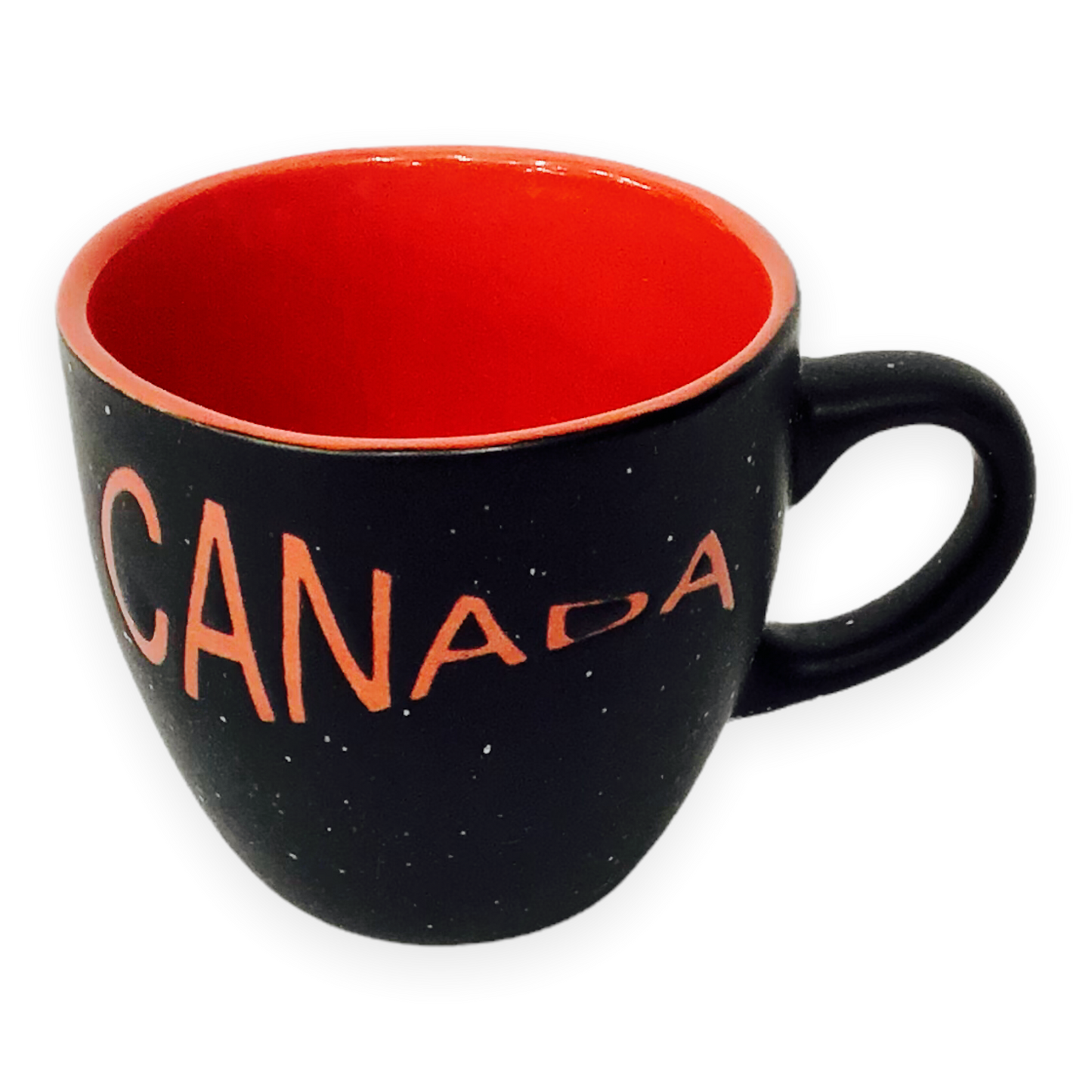 Espresso cup red and black Canada mug