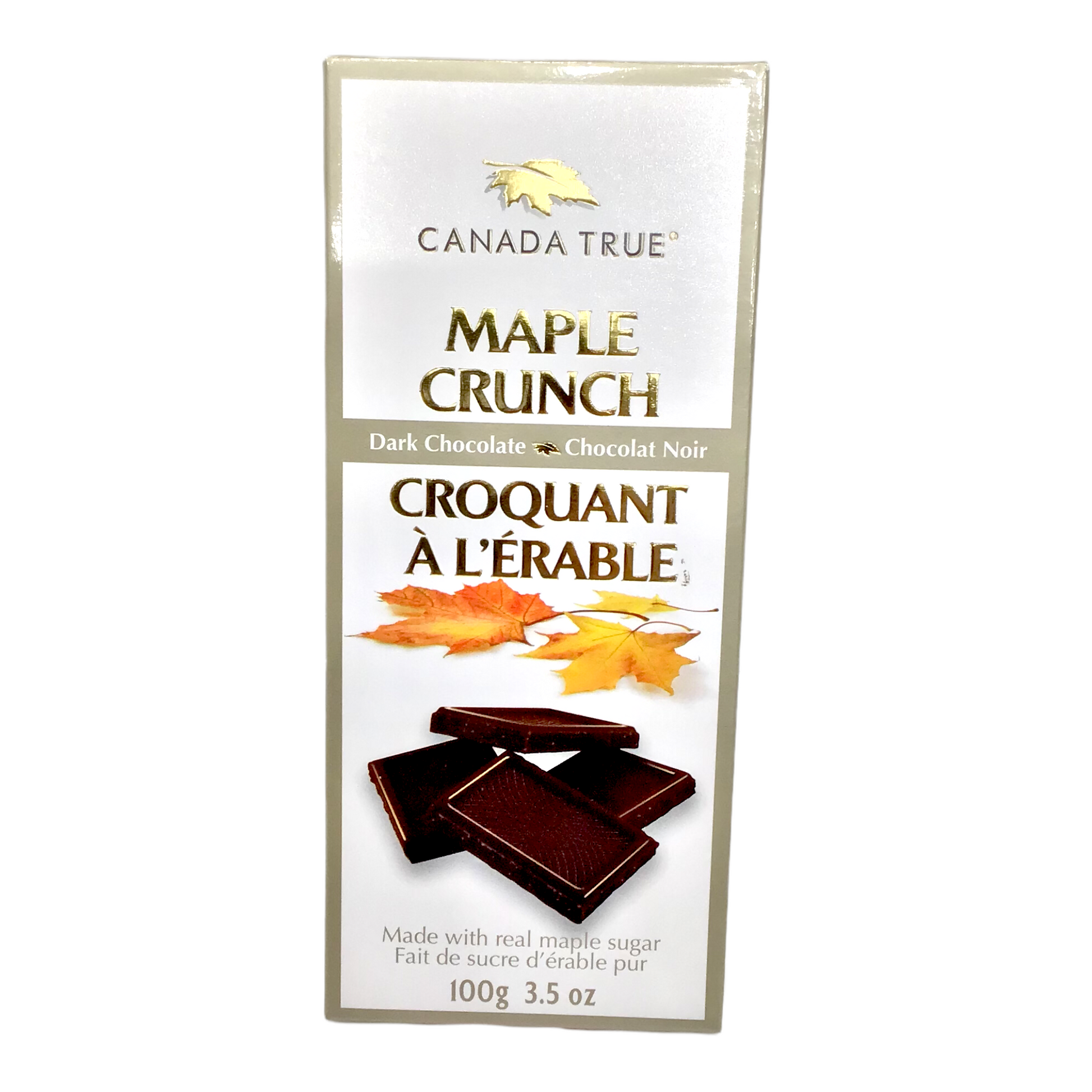 Canada True Maple Crunch Dark Chocolate Bar 100g