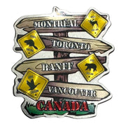 Canada Moose Bear Beaver and Goose Fridge Magnet Souvenir Collection