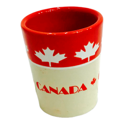 Canada Red & Cream🍁 Whiskey Liquors Shooter Glass