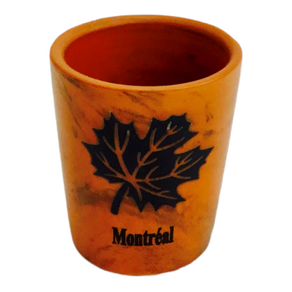 Montréal Maple Leaf Print Whiskey Liquors Shooter Glass