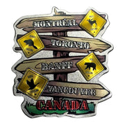 Canada Moose Bear Beaver and Goose Fridge Magnet Souvenir Collection