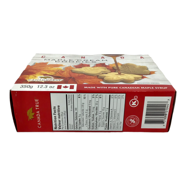 Canada True Maple Syrup Cream Cookie 350g Pack - Canadian Pure Maple Syrup Product