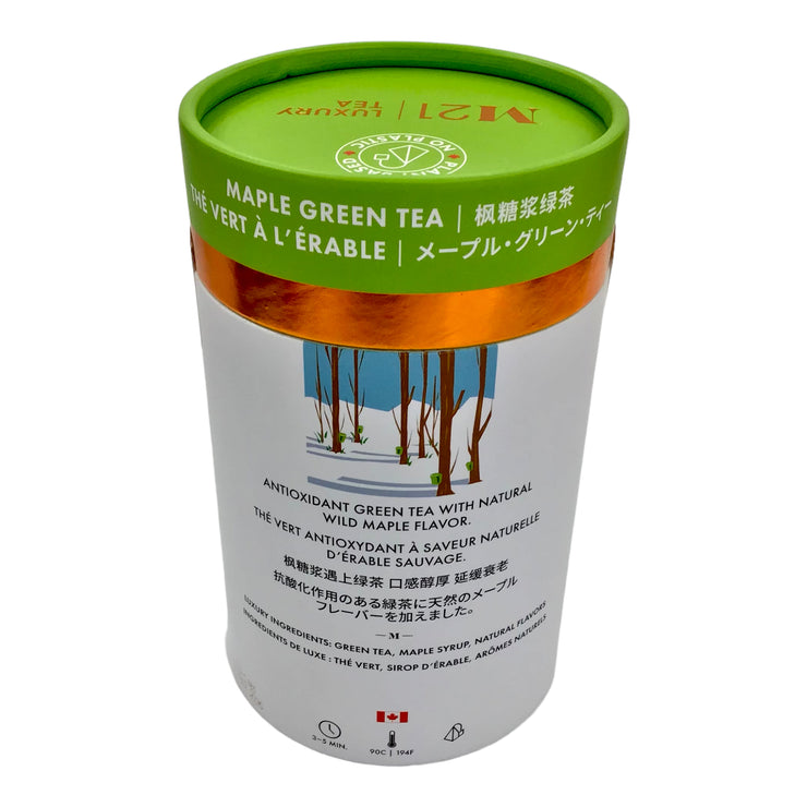 CANADA MAPLE GREEN TEA | M21 LUXURY TEA ( 24 TEA BAGS )