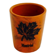 Shot Glass - Montréal Maple Leaf Print Whiskey Liquors Shooter Glass