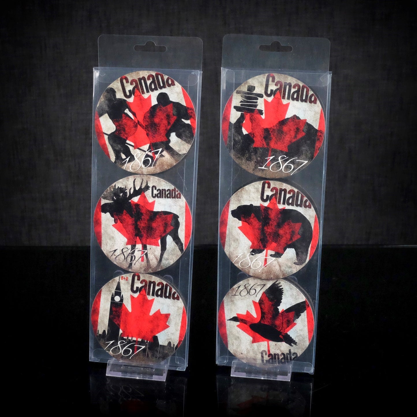 Canada Vintage Scene Coaster 6 pcs