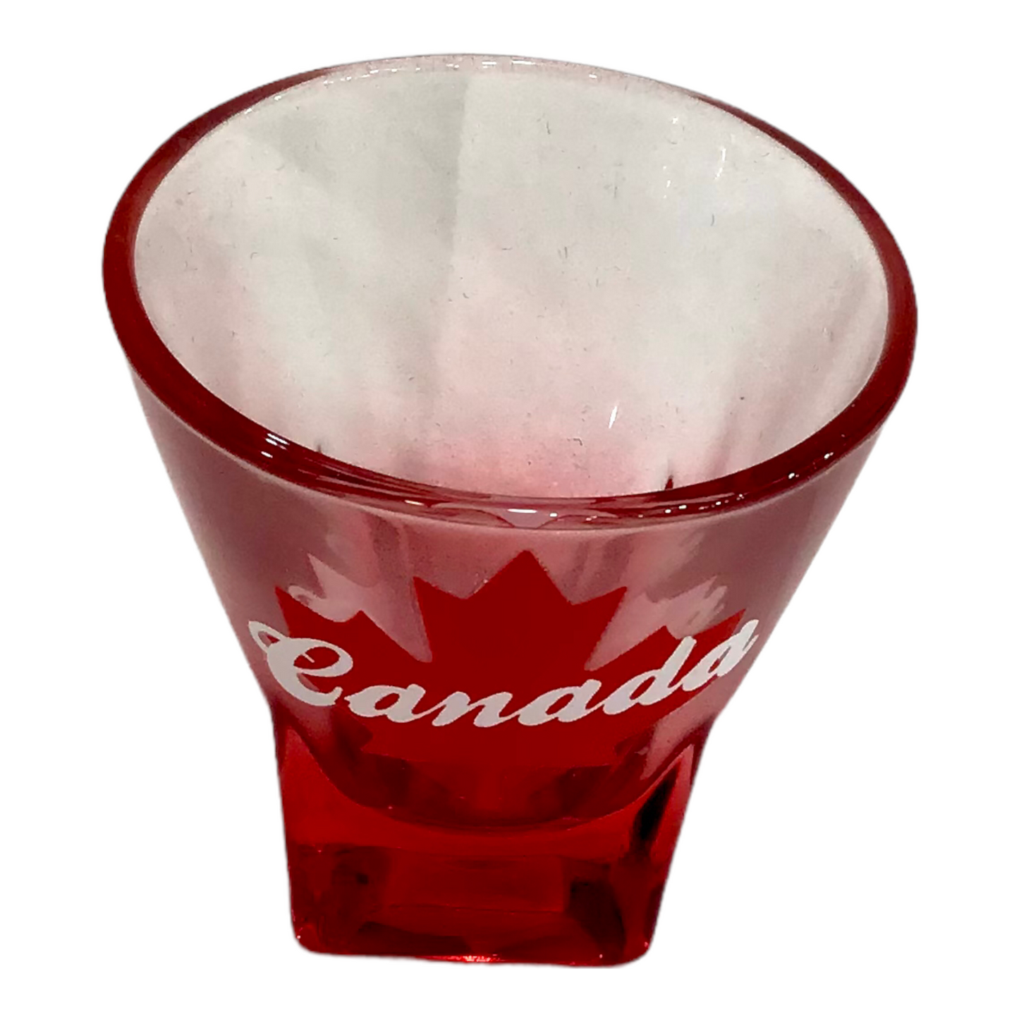 Shot Glass - Canada Red Maple Leaf 🍁 Whiskey Liquors Shooter Glass