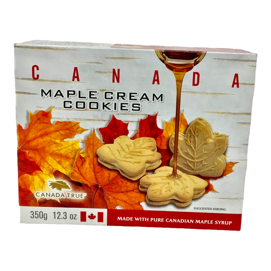Biscuits à la crème au sirop d'érable véritable du Canada, paquet de 350 g